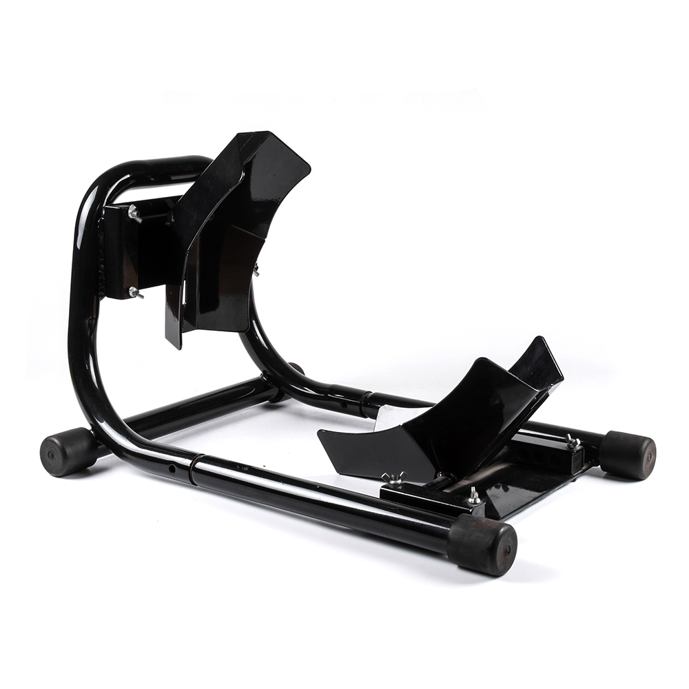 Heavy Duty Front Wheel Chock Lift Stand Stay Holders Support For Transport Garage 