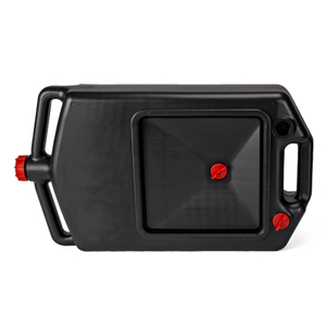 8L Plastic Engine Oil Fuel Coolant Change Catch Drain Tray Pan Storage Container In Black With Red Cap