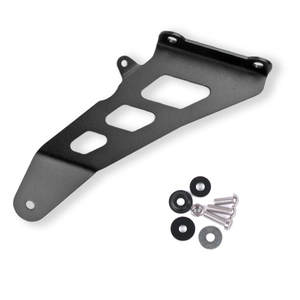 Motorcycle Exhaust Hanger Bracket Powder Coated Steel Footrest Blanking Plate Kit