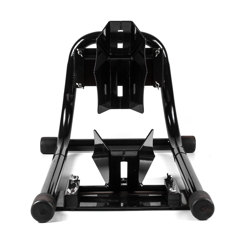 Heavy Duty Front Wheel Chock Lift Stand Stay Holders Support For Transport Garage 