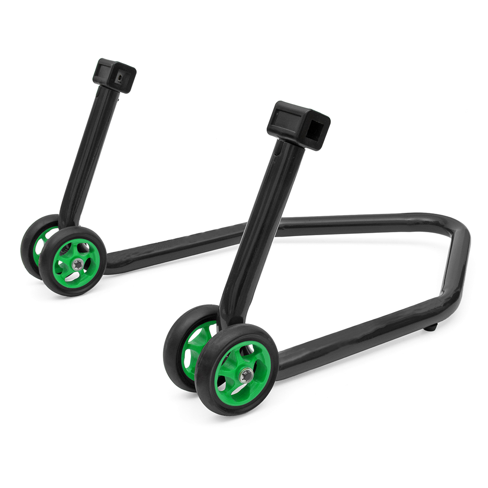 Universal Motorcycle Stand Black Rear Spool Paddock Swing Arm Lift