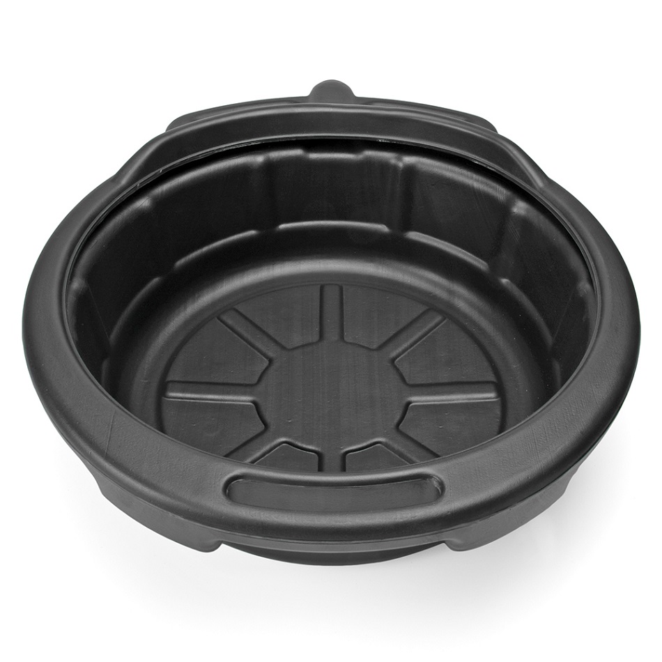 7L Motorbike Plastic Engine Oil Fuel Coolant Change Drain Tray Pan Container With Spout