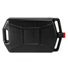 8L Plastic Engine Oil Fuel Coolant Change Catch Drain Tray Pan Storage Container In Black With Red Cap