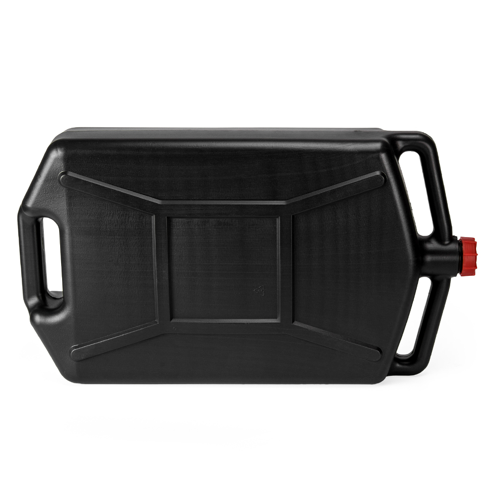 8L Plastic Engine Oil Fuel Coolant Change Catch Drain Tray Pan Storage Container In Black With Red Cap