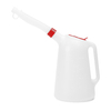 3 Litre Plastic Oil Measuring Jug With Flexi Spout Lids