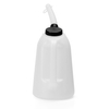 Plastic JERRY FUEL CAN 5L White with Red/Black Cap