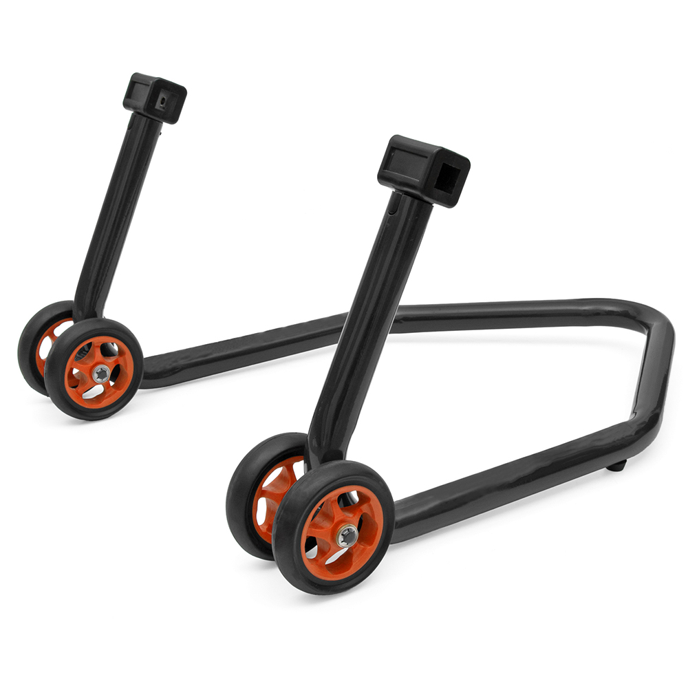 Universal Motorcycle Stand Black Rear Spool Paddock Swing Arm Lift