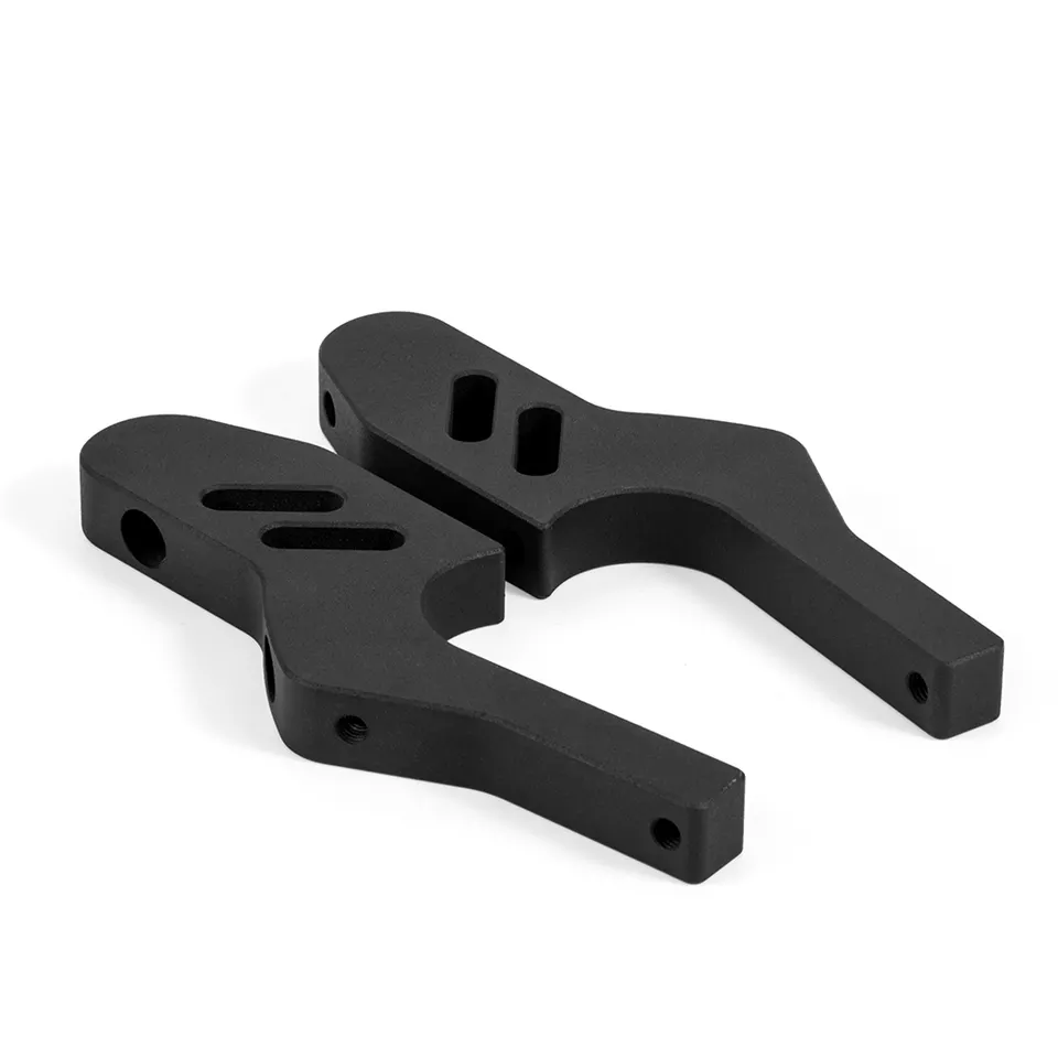 Motorcycle Passenger Extensions Extended Footrest Footpeg for Vespa GTS GTV 200 250 300 300ie In Black