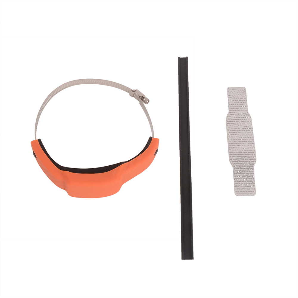 Motorcycle Exhaust Pipe Protective Anti-Collision Rubber Sleeve Anti Falling Belt 