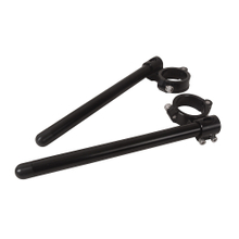 Motorcycle Tools Black And Silver Clip Ons Closed Style