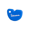 Vespa Parts White Silicone Key Case on Blue Background