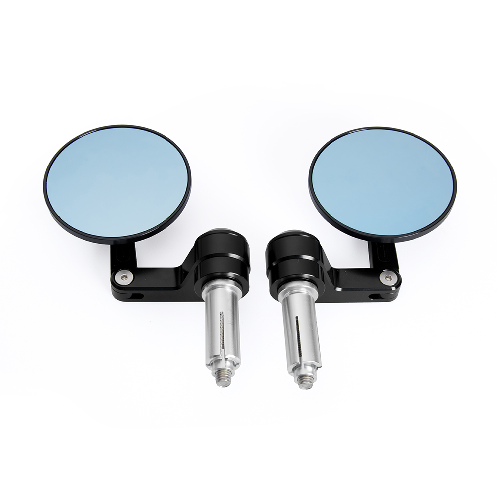 HIgh Quality Aluminum Alloy Retro Motorcycle Scooter Blue Glass Rearview Mirror