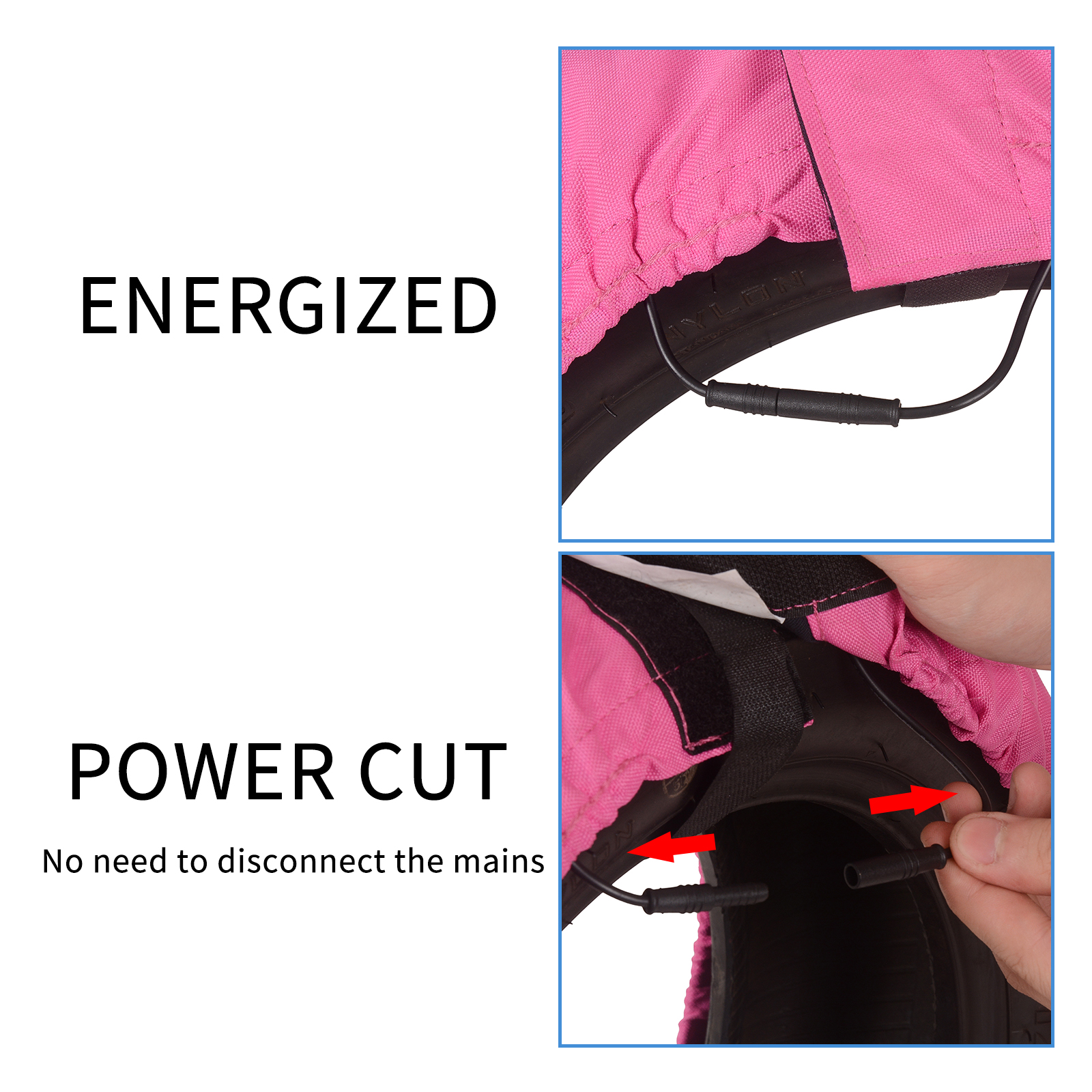 Motorcycle Racing Tyre Warmer with New On/off System