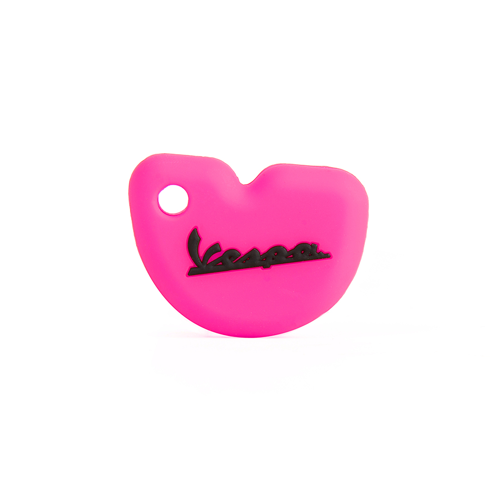 Silicone Key Case with Black Lettering And Bright Bottom