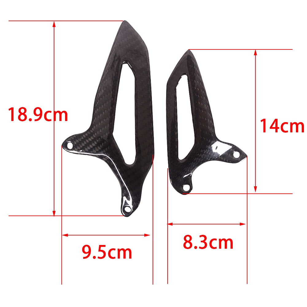 Motorcycle Parts 100% Carbon Fiber Ducati 899 1199 1299 Panigale Heel Plates