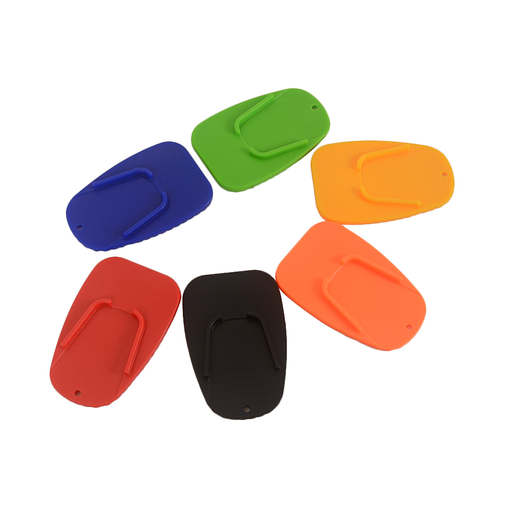 Universal Motorcycle Plastic Side Stand Moto Bike Kickstand Non-slip Plate Side Extension Support Foot Pad Base