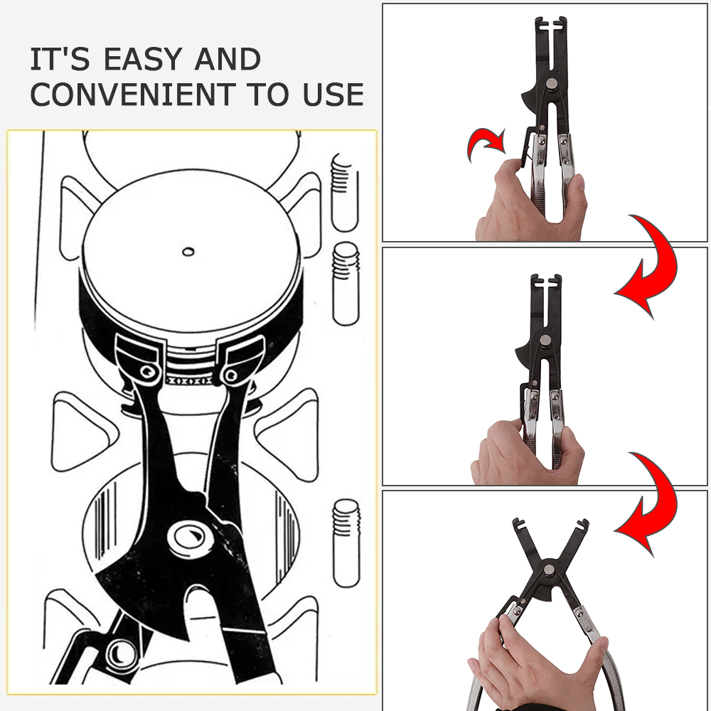Motorcycle tool piston ring installation warranty tool