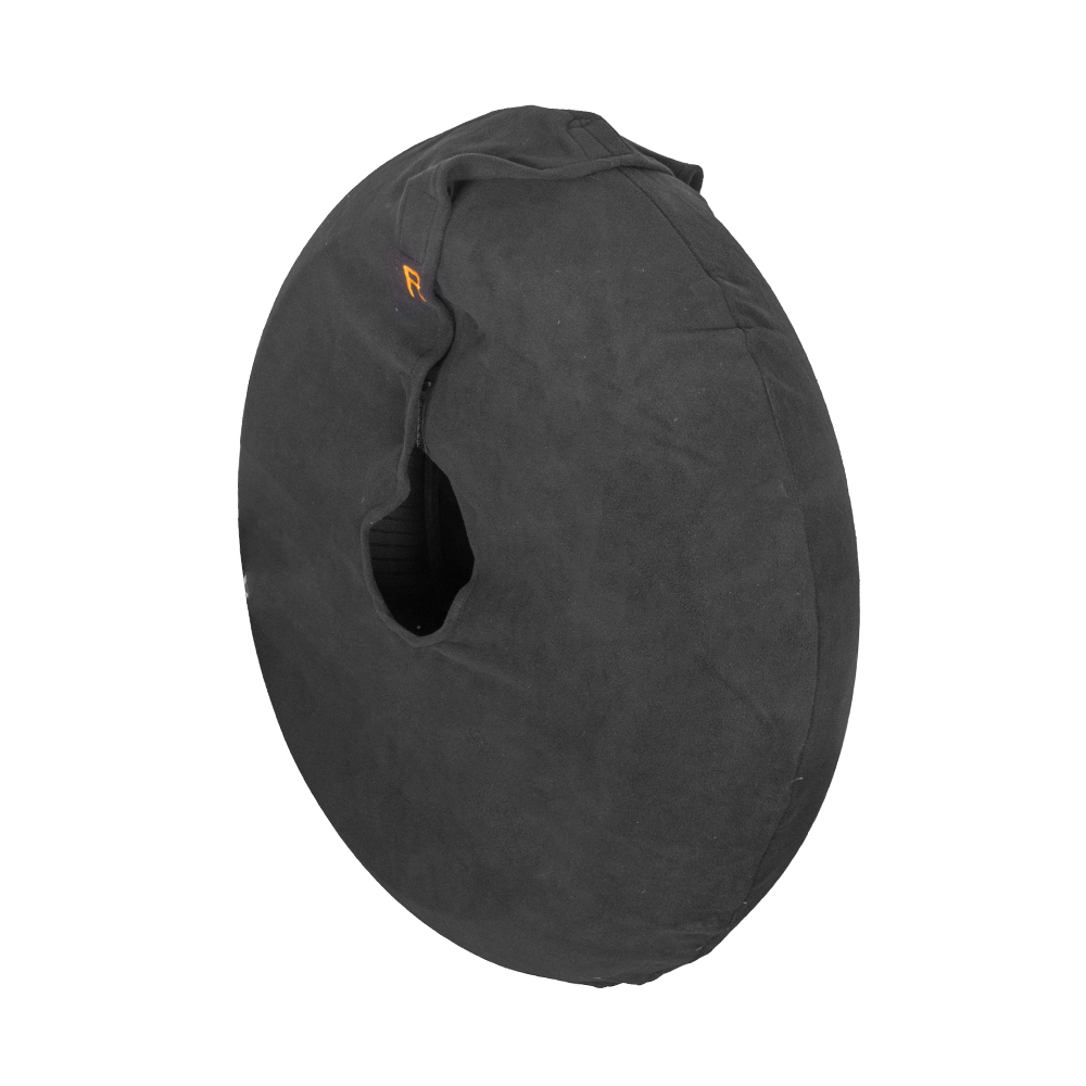 Custom Logo Black Polar Fleece Windstop 10 Inch Tire Warmer Cover