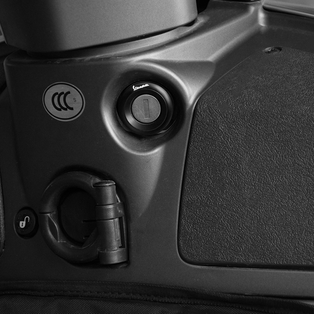 Black Metal Motorcycle Ignition Switch Decorative Ring