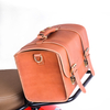  High Quality Handwork Scooter Leather Classic Soft Top Box Luggage Storage Bag