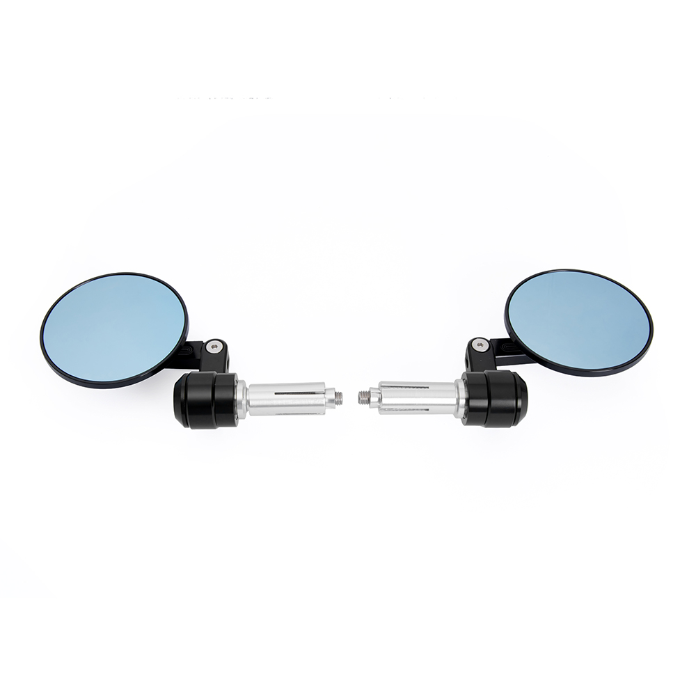 HIgh Quality Aluminum Alloy Retro Motorcycle Scooter Blue Glass Rearview Mirror