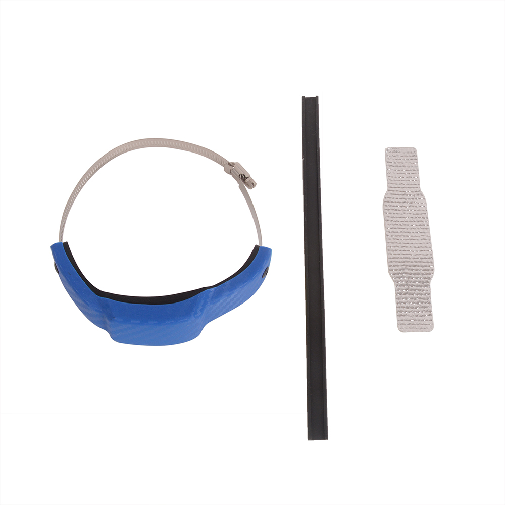 Motorcycle Exhaust Pipe Protective Anti-Collision Rubber Sleeve Anti Falling Belt 