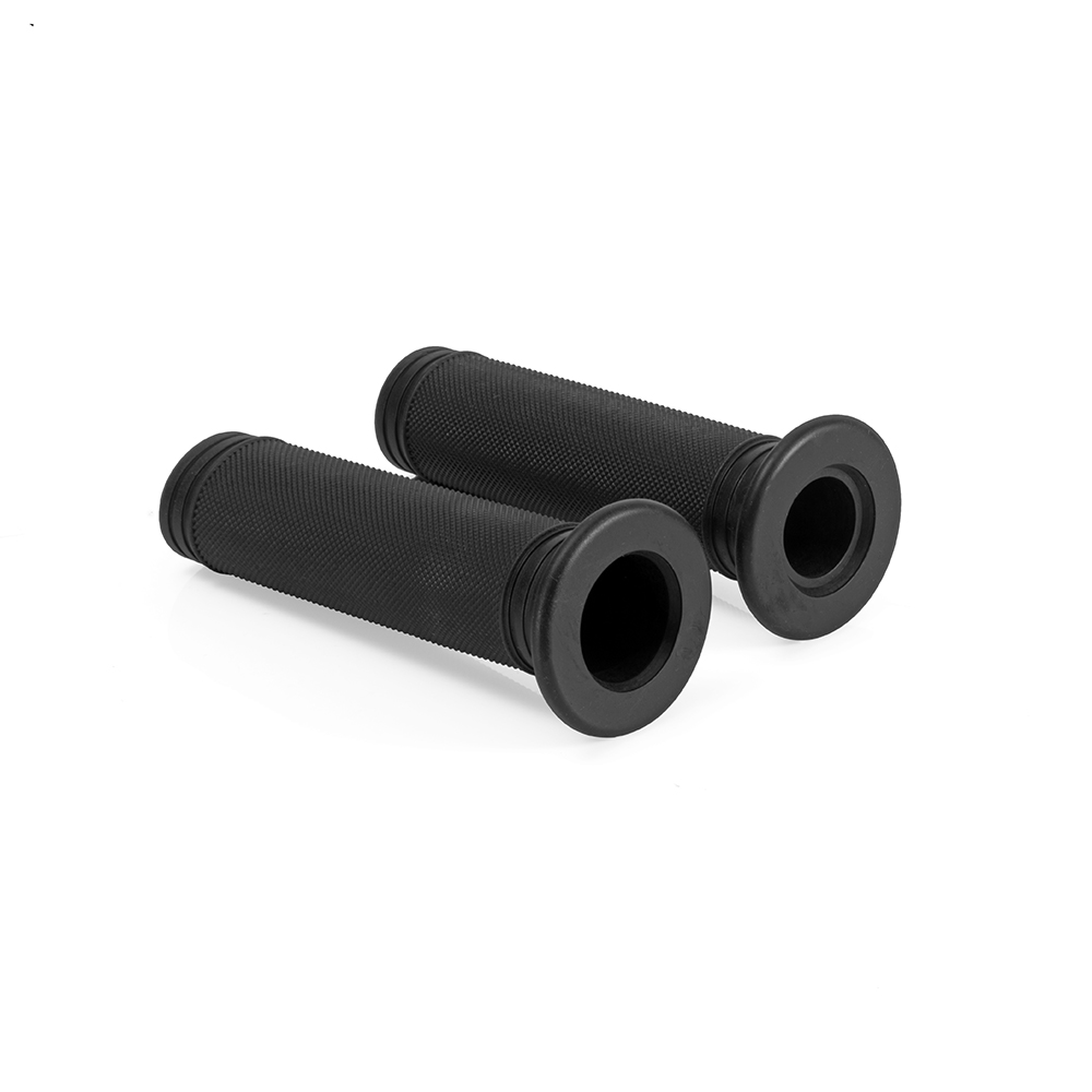 Universal Motorcycle Bike Brake Rubber Handle Grip Motocross Protector Hand Grips in Black