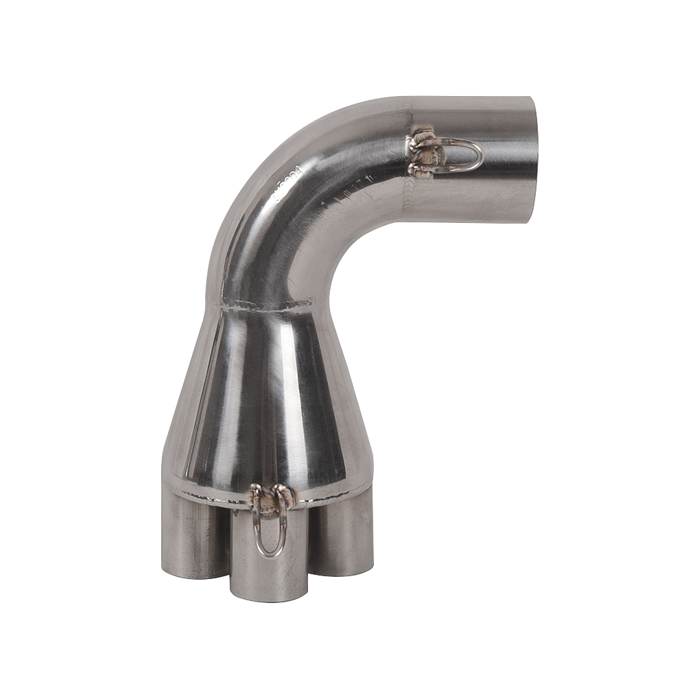 For BMW K100 K75 Motorcycle EXHAUST ADAPTER 4 to 1 Collector(90 degree)