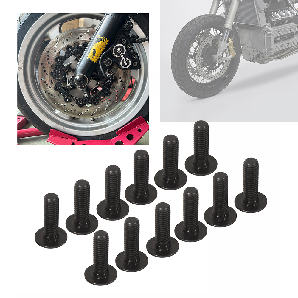 Motorcycle Black Gold Sliver Front Disc Brake Bolts for BMW K75/K100