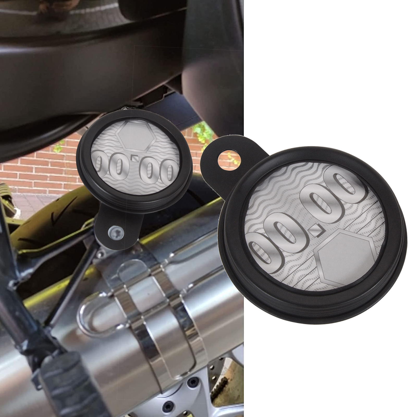 Motorcycle Universal Black Tax Disc Holder
