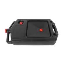 Motorcycle Plastic 8L Oil Drain Pan Black with Red Cap