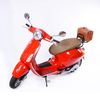  High Quality Handwork Scooter Leather Classic Soft Top Box Luggage Storage Bag