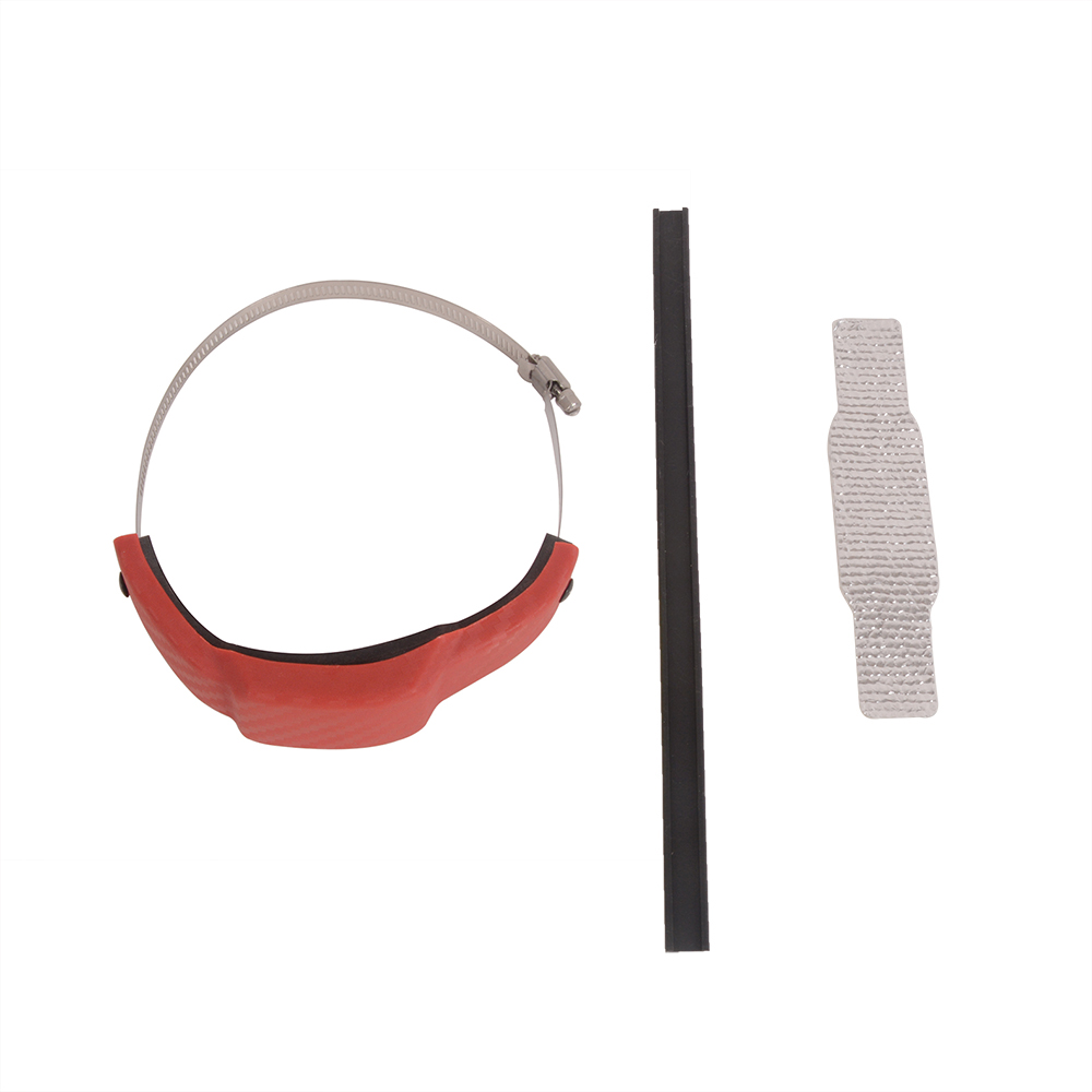 Motorcycle Exhaust Pipe Protective Anti-Collision Rubber Sleeve Anti Falling Belt 