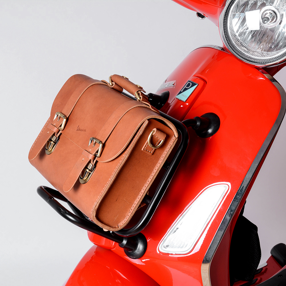 Vespa Front Rack Scooter Front Leather Bag