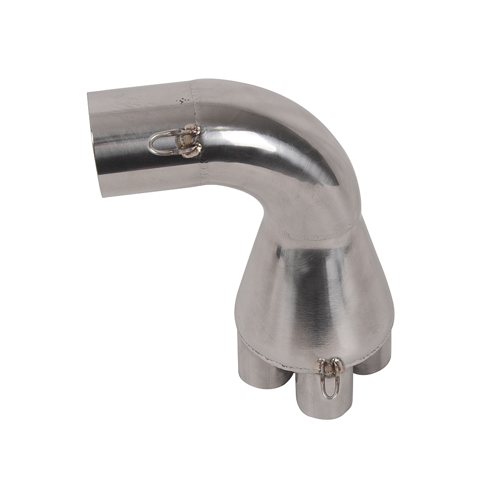 For BMW K100 K75 Motorcycle EXHAUST ADAPTER 4 to 1 Collector(90 degree)