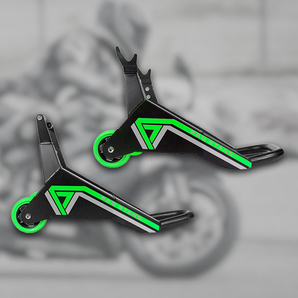 Motorcycle Stand and Wheel Chock