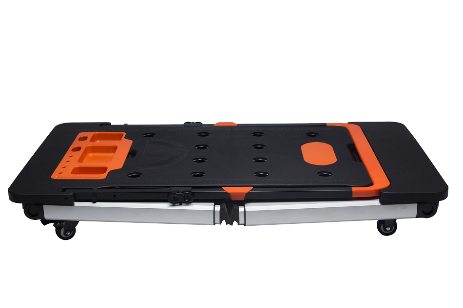 Motorcycle Tools 7in1 Portable Aluminum Iron Plastic Foldable Heavy Duty Work Bench Table Platform Hand Truck With Wheel