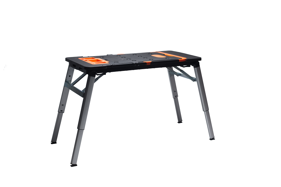 Motorcycle Tools 7in1 Portable Aluminum Iron Plastic Foldable Heavy Duty Work Bench Table Platform Hand Truck With Wheel