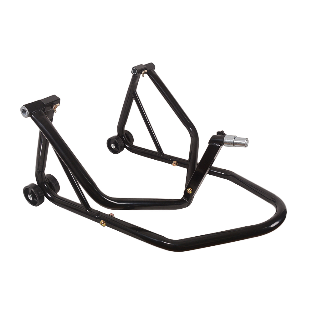 2IN1 Motorcycle rear stand and FRONT HEAD LIFT STAND Adjustable Steel Head lift stand with pin adapter