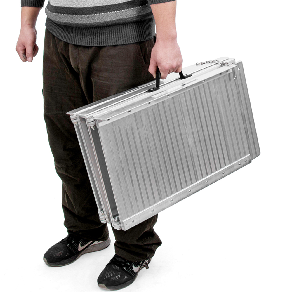 Motorcycle Portable Folding Aluminium Loading Wheel Chair Ramp