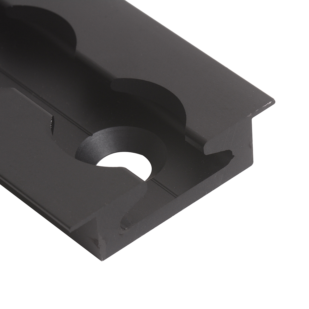 Universal Tool Aluminum Black Silver Inline Airline Track