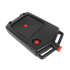 Motorcycle Plastic 8L Oil Drain Pan Black with Red Cap