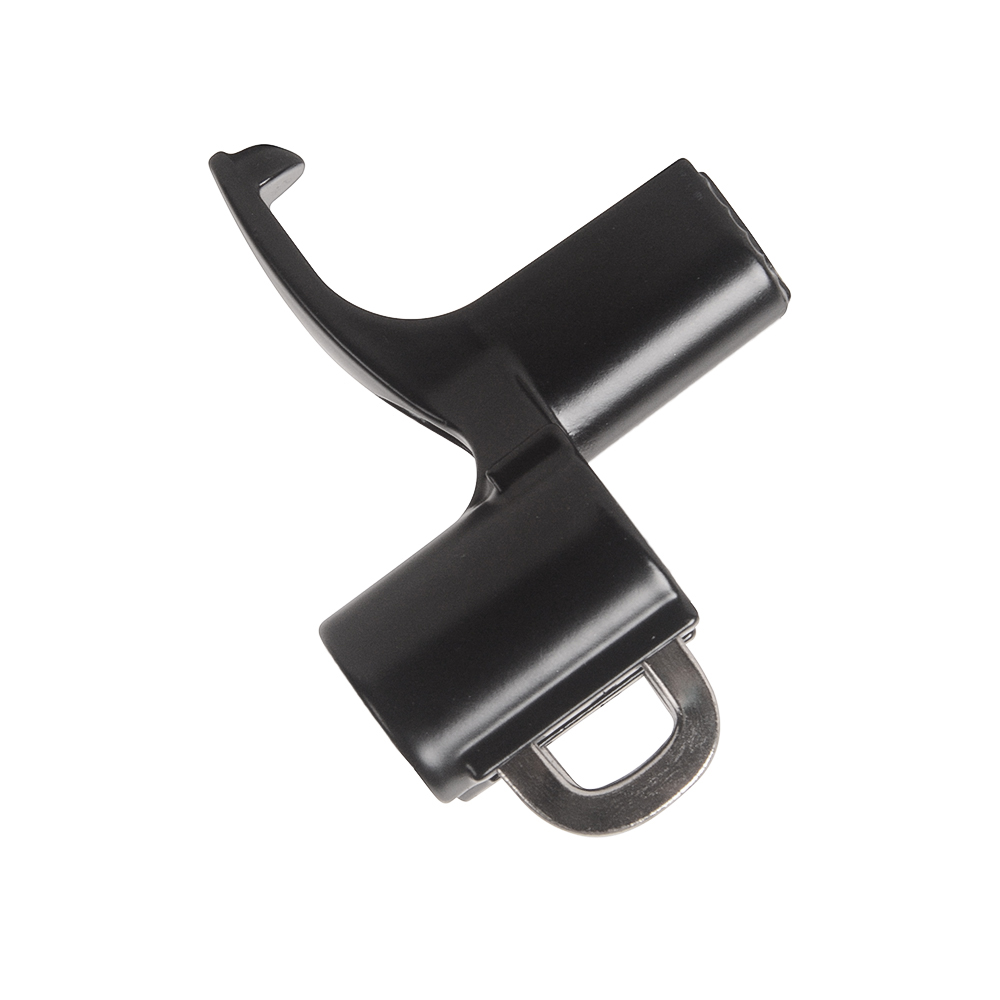 Motorcycle helmet lock with double hooks