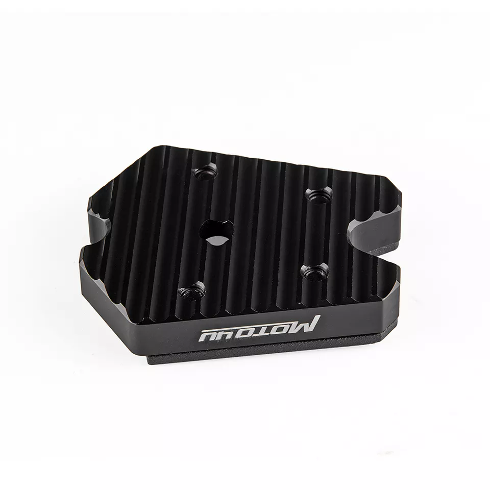 Motorcycle CNC Side Kickstand Extension Plate For Vespa GTS GTV 3Vie 300 250 In Black