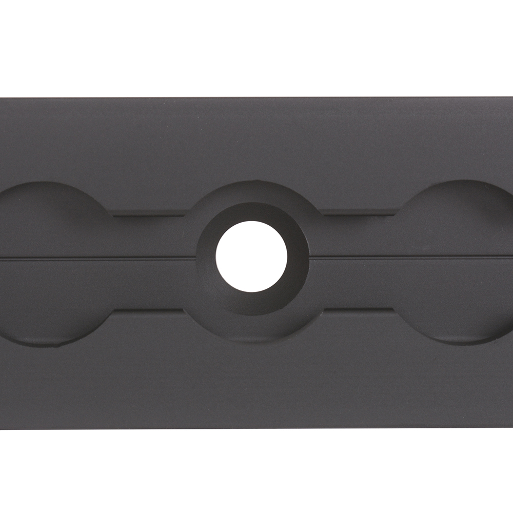 Universal Tool Aluminum Black Silver Inline Airline Track